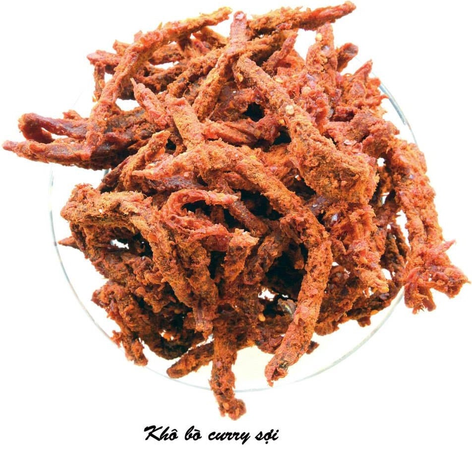 Spicy Vietnamese Beef Jerky (Khô Bó Sa Té)